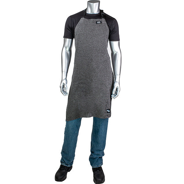 Kut Gard Cut-Resistant Apron, A6, 36"L, Gray APRON-1