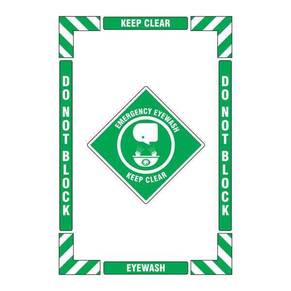 Accuform Floor Sign, Vertical Rectangle, English, PSR104 PSR104