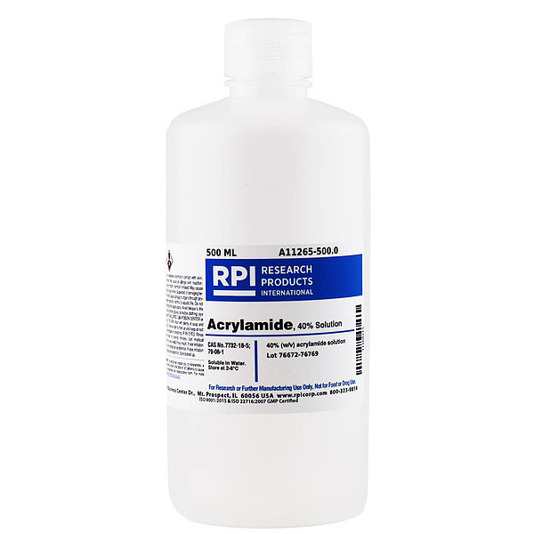 Rpi Acrylamide, 40 Percent Solution, 500mL A11265-500.0