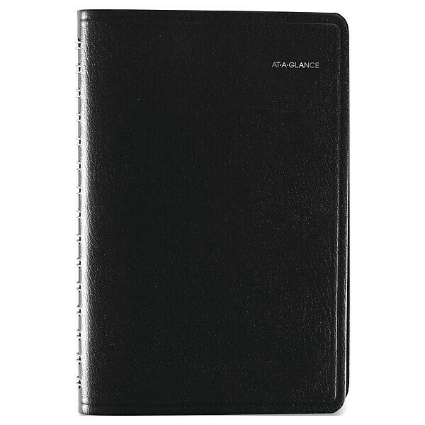 At-A-Glance Planner, 4-7/8 x 8", Simulated Leather G100-00