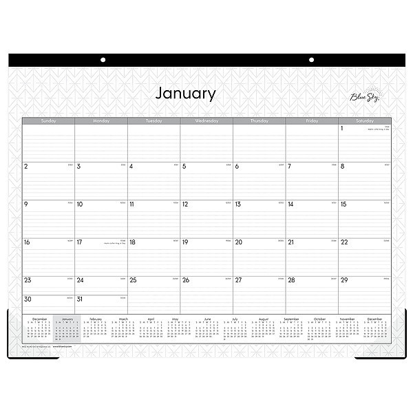 Blue Sky Desk Pad, 22 x 17 ", 1 Month per Page BLS111294