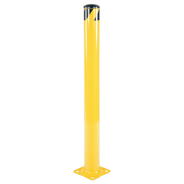 Vestil Steel Pipe Safety Bollard - Yellow BOL-48-4.5