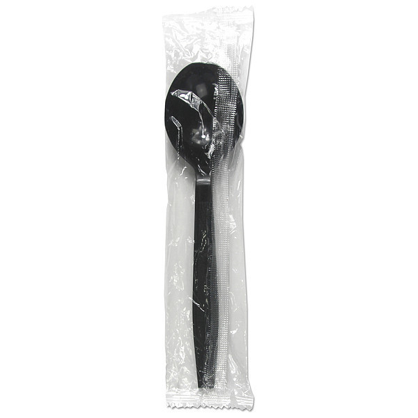 Zoro Select Soup Spoon, Black, Heavy, PK1000 BWKSSHWPPBIW