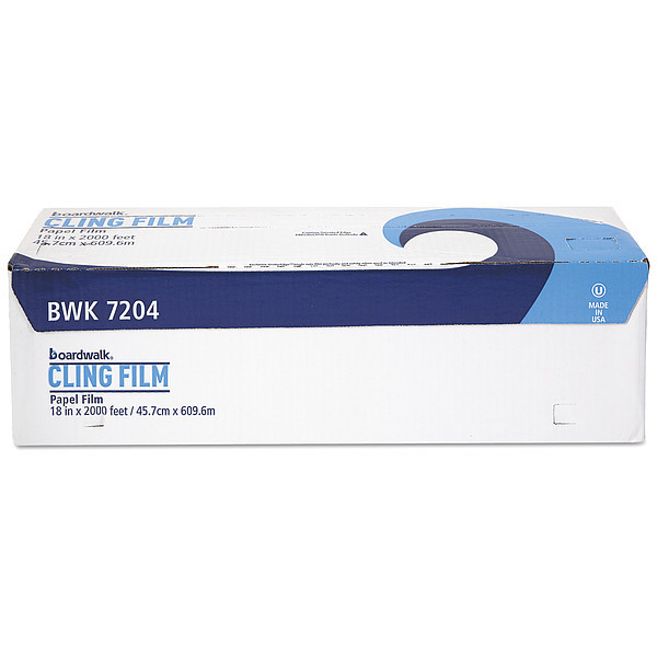 Zoro Select Film Wrap, Plastic, Standard, 2000 ft., 18" 405799