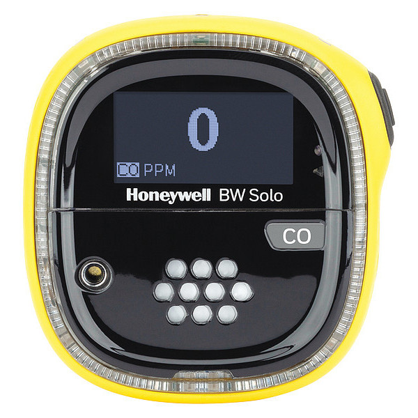 Honeywell Single Gas Detector, Black/Yellow, 2-5/8"H BWS1-ML-Y