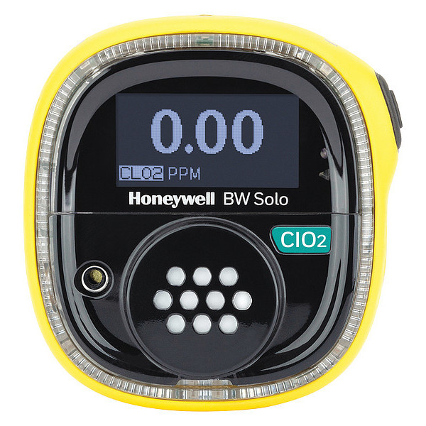 Honeywell Single Gas Detector, Black/Yellow, 2-5/8"H BWS1-V-Y