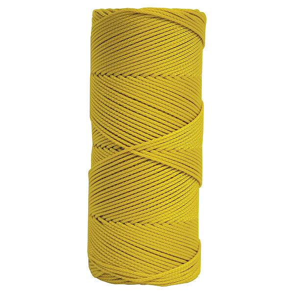 Kraft Tool Masons Line, 500 ft, Braided Nylon, Yellow BC342