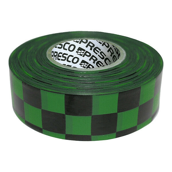Zoro Select Flagging Tape, Green/Blk, 300ft x 1-3/8In CKGBK-200