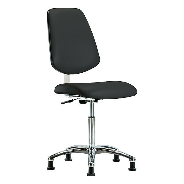 Blue Ridge Ergonomics Vin Med Ben Chair w/ Med Bk Gld BLK CL10 BR-CLR-VMBCH-MB-CR-NF-RG-8540