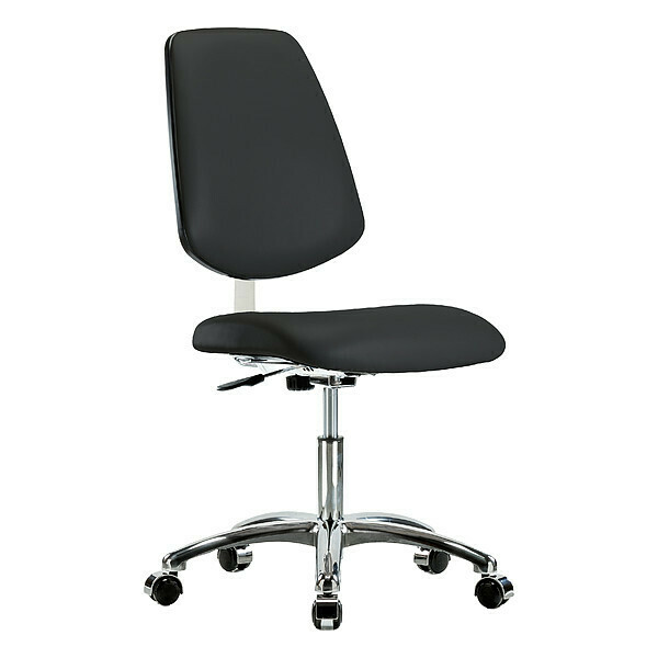 Blue Ridge Ergonomics Vin Desk Chair w/ Med Bk Cast BLK CL10 BR-CLR-VDHCH-MB-CR-CC-8540