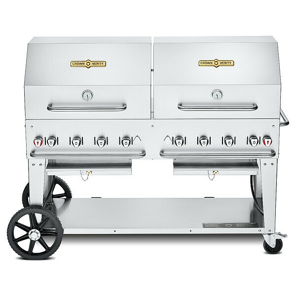 Crown Verity Propane Grill, Propane, 129,000 BtuH CV-MCB-60RDP-LP