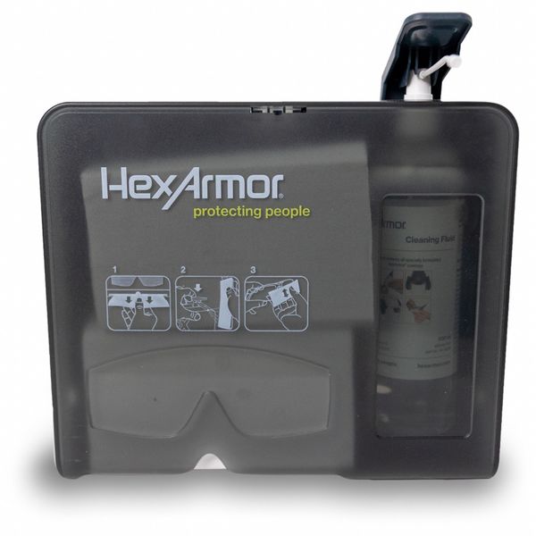Hexarmor Eyewear Cleaning Station, Anti-Scratch, PK 14-10032