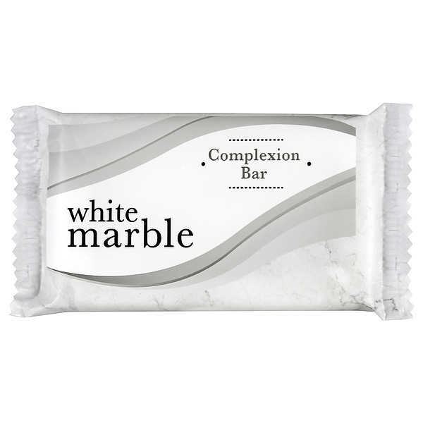 White Marble Basics Bar Soap, Fresh, 3/4, PK500 DW06010