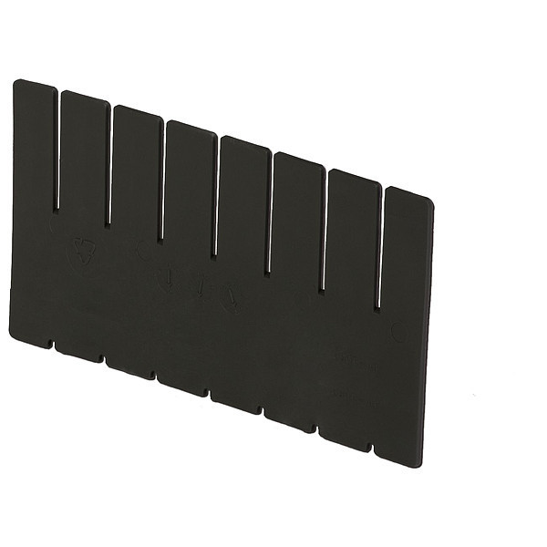 Lewisbins Plastic Divider, Black, 9 5/8 in L, Not Applicable W, 7 7/8 in H DV1080-NXL   BUY 25S
