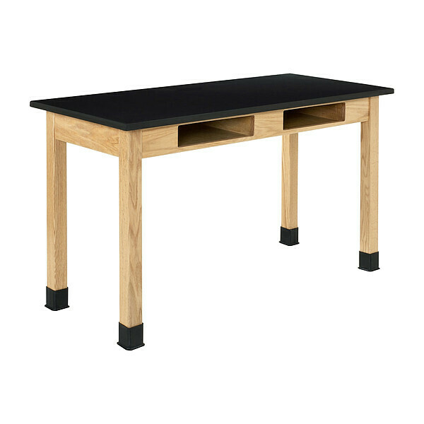 Diversified Woodcraft Compartment Table, Oak, 30 in Overall L. C7204K30N