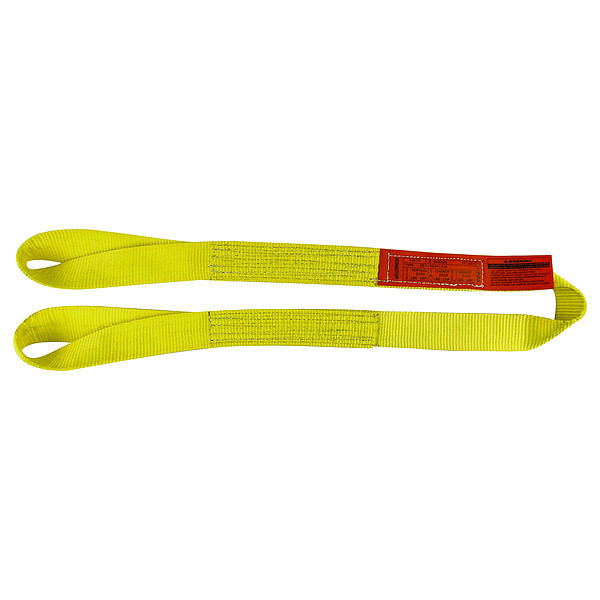 Lift-All Web Sling, Type 4, Yellow EE1801NTX6
