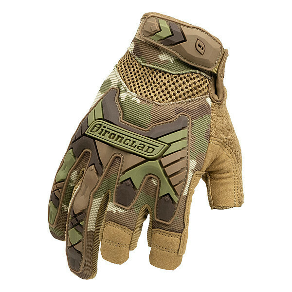 Ironclad Performance Wear Tactical Trigger Glove, Camo, 1 PR EXOT-FRICAM-05-XL