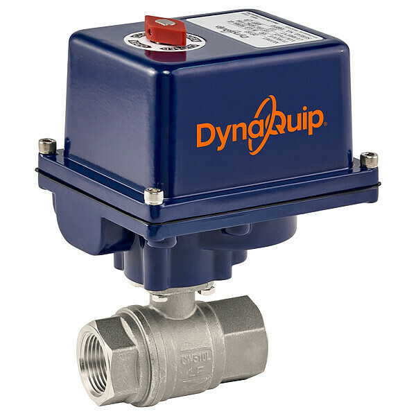 Dynaquip Controls 3/4" FNPT Stainless Steel Electronic Ball Valve 2-Way E2S24AJE23H