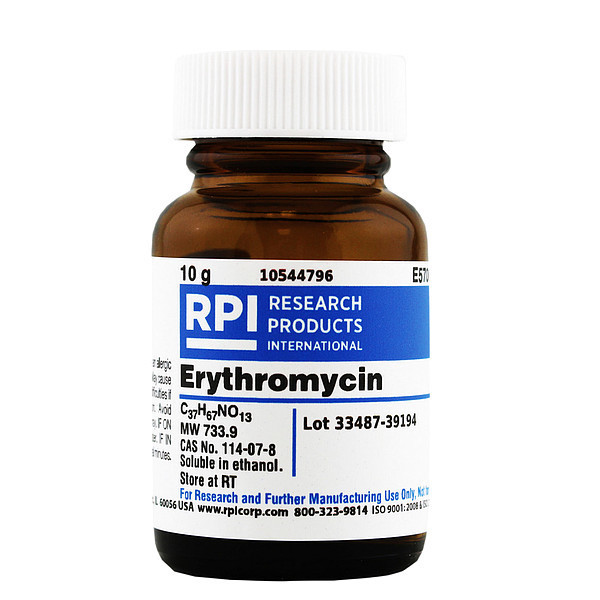 Rpi Erythromycin, 10g E57000-10.0