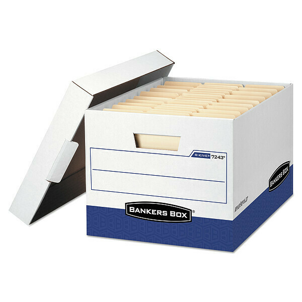 Bankers Box Archive, Storage File Box, White, PK4 00724303