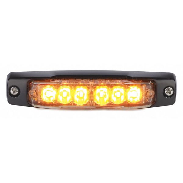 Federal Signal Warning Light, LED, Amber, PC, 0.7A MPSC-A
