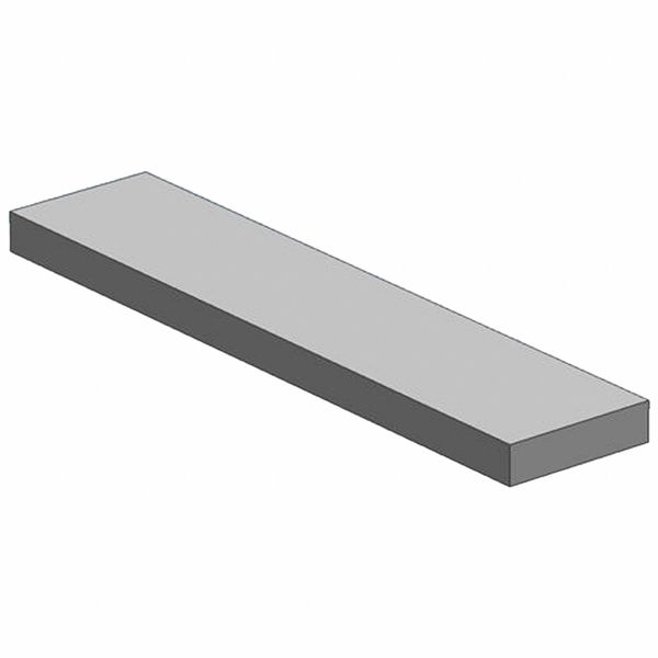 Zoro Select Alloy Steel Plate, 12 in L 40f.75x4-12