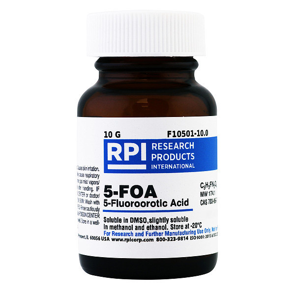 Rpi 5-Fluoroorotic Acid (5-FOA), 10g F10501-10.0