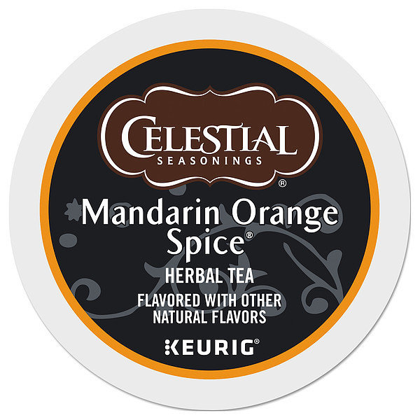 Celestial Seasonings Tea, Mandarin Orange, 0.13 oz., PK96 14735