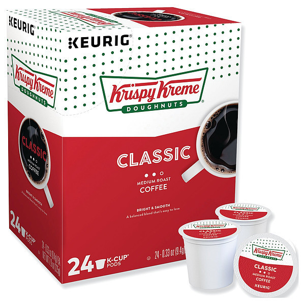 Krispy Kreme Doughnuts Coffee, Classic, 0.33 oz., PK24 6110