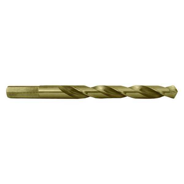Cle-Line 118° Heavy-Duty Cobalt Hex Shank Jobber Length Drill Cle-Line 1804 Straw HSS-CO RHS/RHC 13/32 C10622