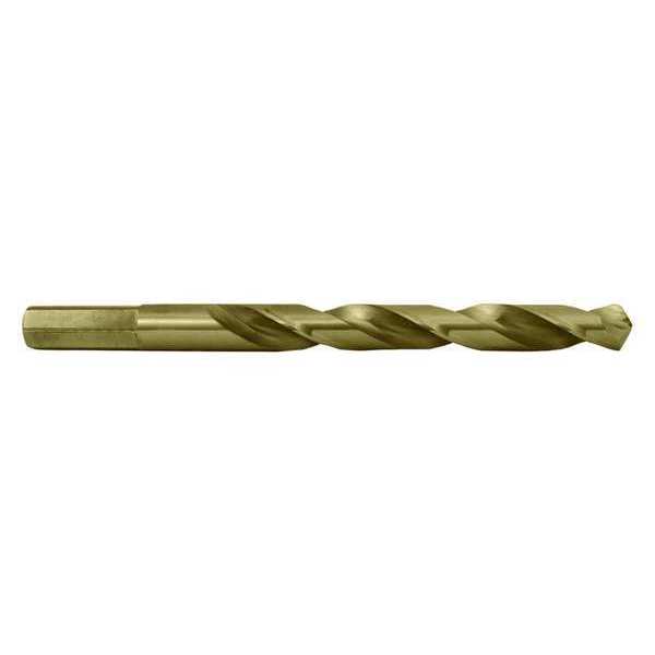 Cle-Line 118° Heavy-Duty Cobalt Hex Shank Jobber Length Drill Cle-Line 1804 Straw HSS-CO RHS/RHC 23/64 C10619