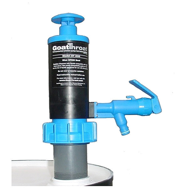 Goatthroat Pumps Hand Operated Drum Pump, For 5 gal GT200