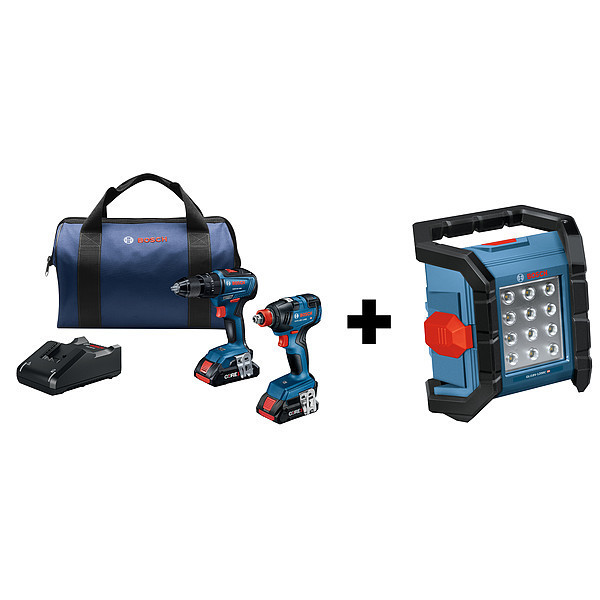 Bosch Cordless Tool Combination Kit, 18V GXL18V-233B25 + GLI18V-1200CN