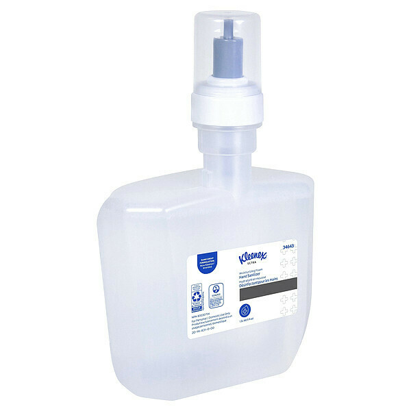 Kimberly-Clark Professional Ultra Moisturizing Foam Hand Sanitizer, 1.2 L Refills for KCP ICON & Scott Pro Automatic Dispensers 34643