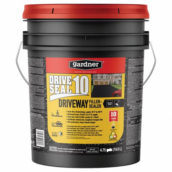 Gardner Driveway Filler and Sealer, 4.75 Gal. 7585-GA