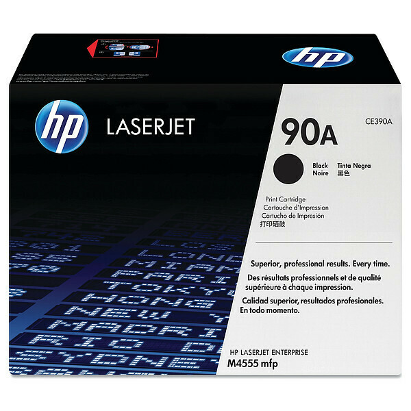 Hp Toner Cartridge, 10000, Black CE390A