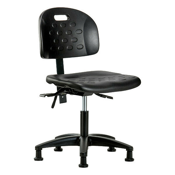 Blue Ridge Ergonomics Fabric Task Chair, 17-1/4" to 22-1/2", No Arms, Black BR-HPDHCH-RG-T0-A0-RG-BLK
