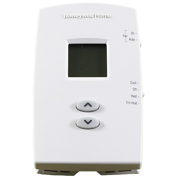 Honeywell Home Vertical Non-Programmable Thermostats, 2 H 1 C, Hardwired/Battery, 20/30VAC TH1210DV1007/U