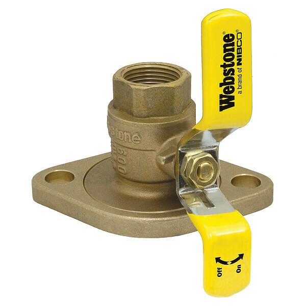 Webstone 1" Flanged 3-Way Brass Rotating Ball Valve 41404HV