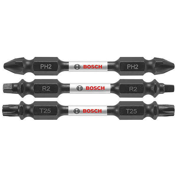 Bosch Double-Ended Bit Set, 1/4" Hex, 2 1/2" L ITDEV2503