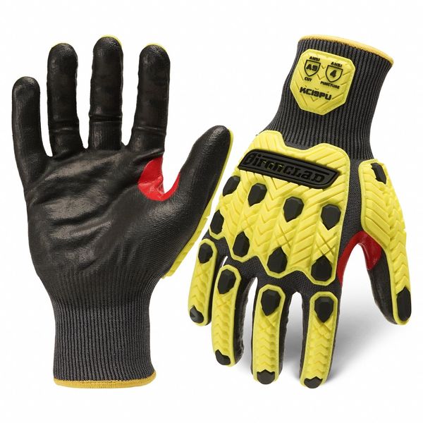 Ironclad Performance Wear Knit Work Glove, 2XL, HPPE, Tungsten, PR KCI9PU-06-XXL