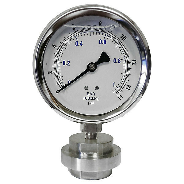 Kodiak Controls Pressure Gauge, 0 to 3000 Range KC301L4015/DSM3512LP