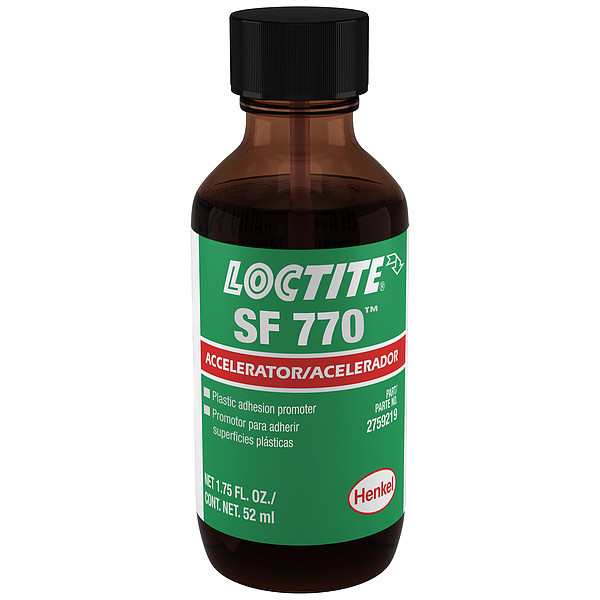Loctite Primer, SF 770 Series, Clear, 1.75 oz, Bottle 2759219