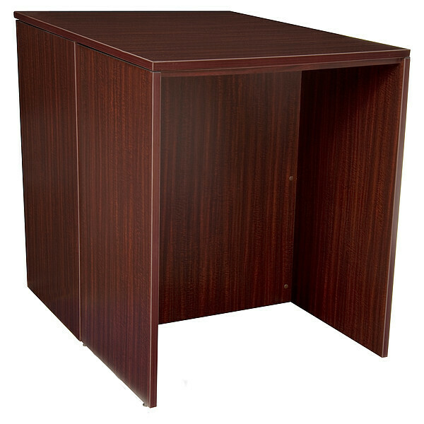 Regency Back to Back Desk, 46" D X 36" W X 42" H, Mahogany, Laminate Board LSSDSD3646MH