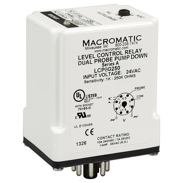 Macromatic Liquid Level Relay LCP8G250-G