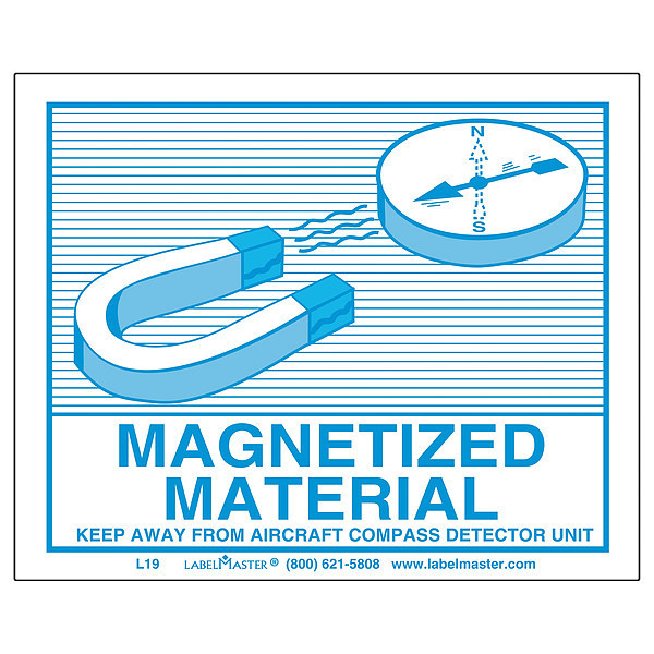 Labelmaster Magnetized Mat Air Labl, 110mmx90mm, 500 L19