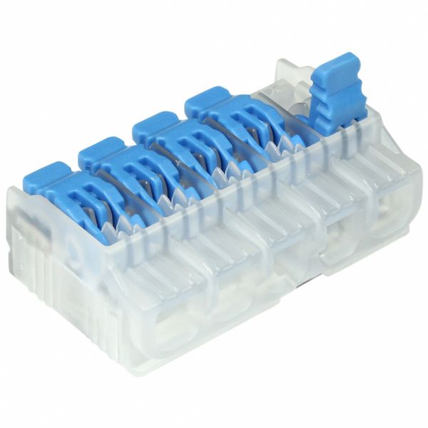 Ideal Lever Wire Connector, Blue, 1.23" L, PK200 30-20L25J