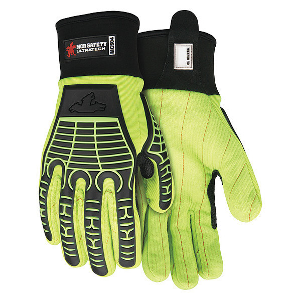 Mcr Safety Mechanics Glove, L, Full Finger, PR MC504L