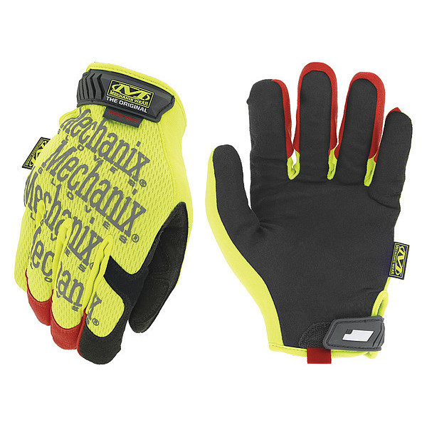 Mechanix Wear Hi-Vis Cut Resistant Gloves, A4 Cut Level, Uncoated, L, 1 PR SMG-X91-010