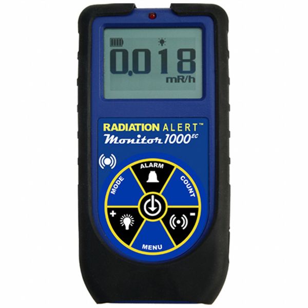 Radiation Alert Rad Surv Mtr, 0.01to10000uSv/hr, Digital M1000 EC